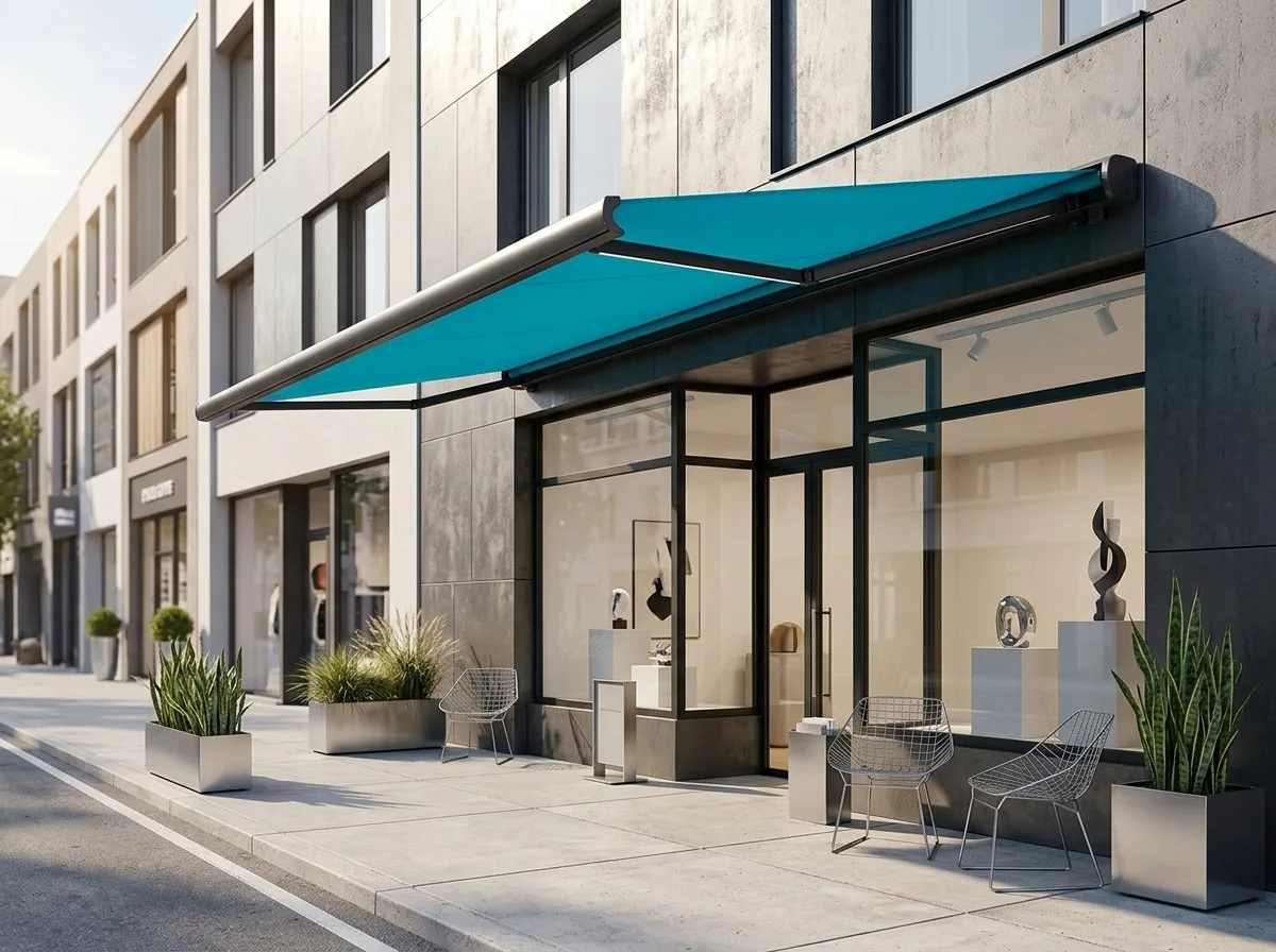 Türkbükü villasında kasetli tente uygulaması