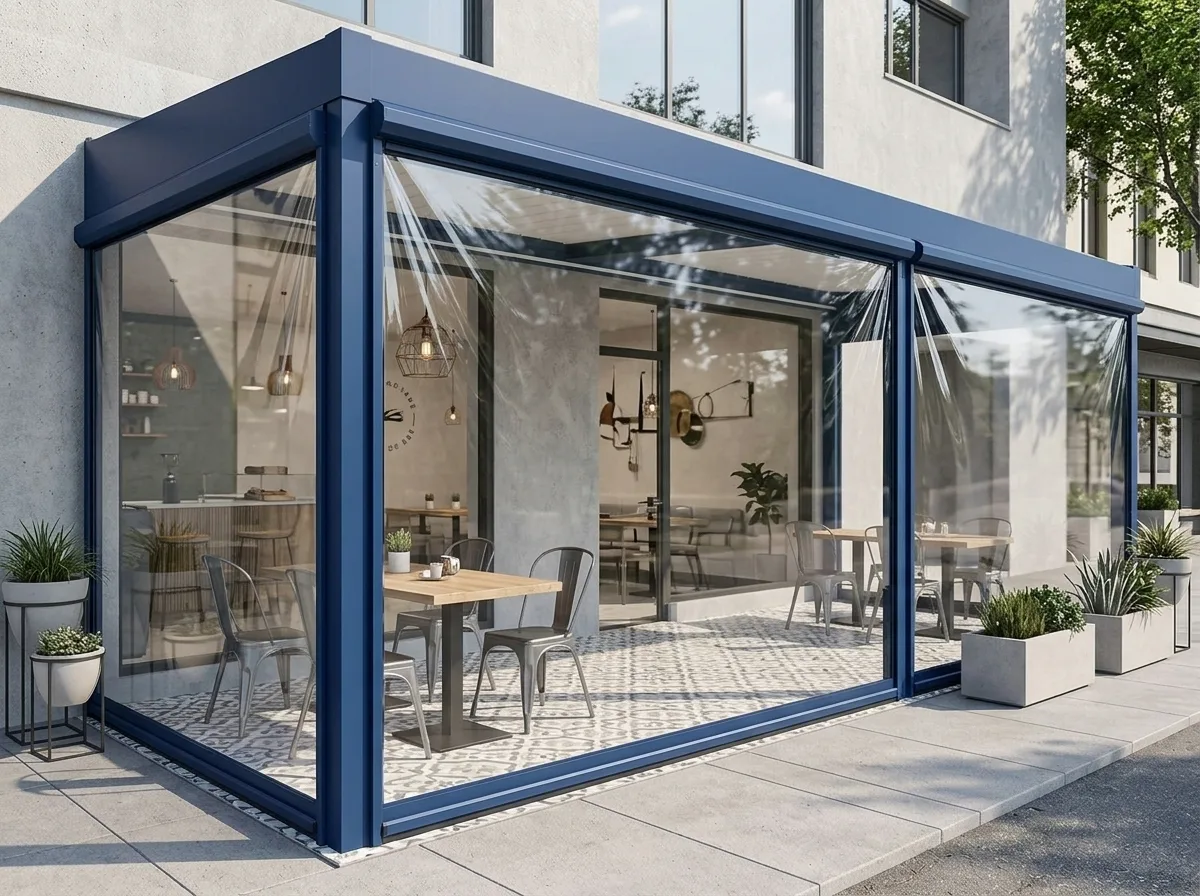 Yalıkavak marinada şeffaf branda uygulaması